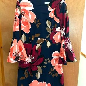 Gorgeous Navy Floral Trina Turk Dress Size 8